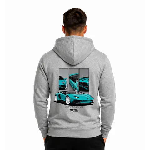 Turquoise Velocity – Bluza z kapturem Unisex