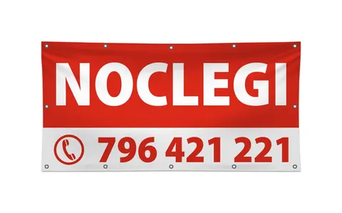 NOCLEGI - baner reklamowy - różne rozmiary