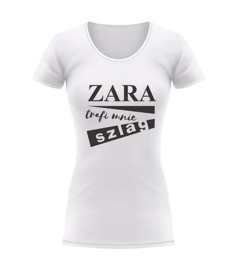 ZARA TRAFI MNIE SZLAG - Koszulka damska