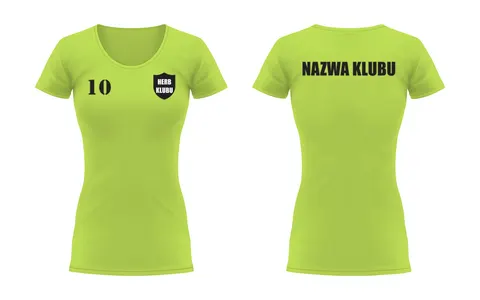 KOSZULKA KLUBOWA DAMSKA 'BAWEŁNIANA'