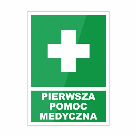 Pierwsza pomoc medyczna - Tabliczka 10 x 14 cm