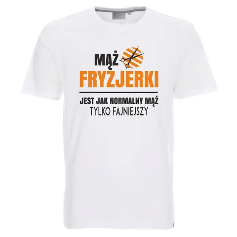 Mąż fryzjerki - koszulka męska