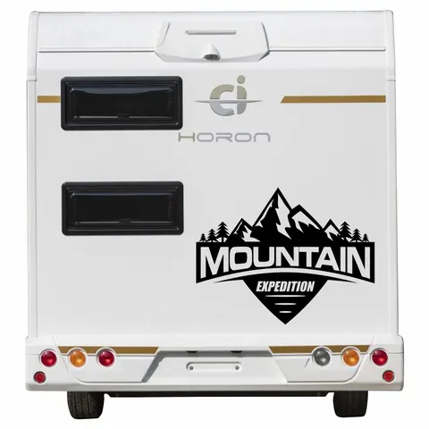 Mountain expedition - Naklejka na kamper