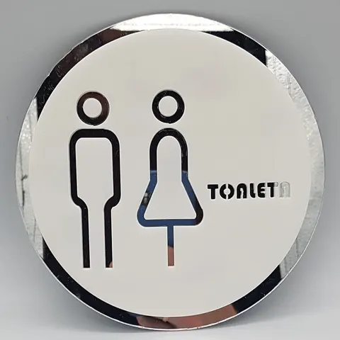 Szyld do drzwi łazienkowych – tabliczka na drzwi WC