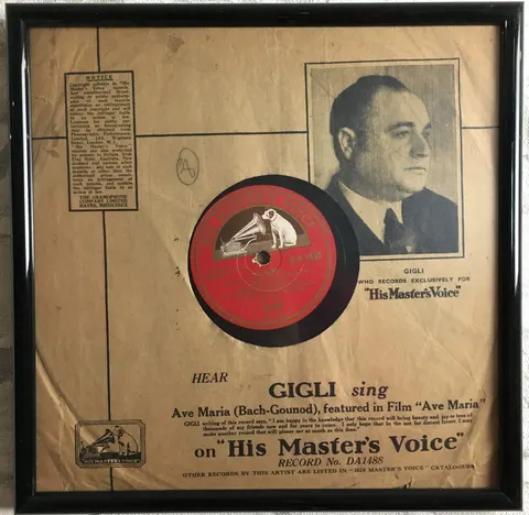 Płyta z originalną okładką w ramce DA1488 HMV