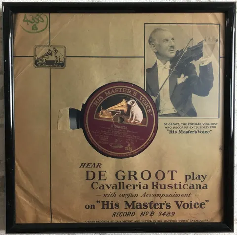 Płyta z originalną okładką w ramce B3489 HMV