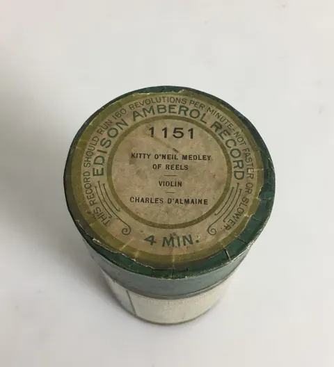 Cylinder Edison Charles D'almaine Kitty O'neil Medley of Reels 1151