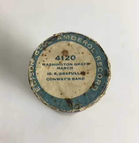 Cylinder Edison Conway's Band Washington Grays March 4120