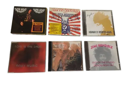 Hendrix / Dylan / Roxy Music / The Allman Brothers Band - Zestaw 6 płyt CD