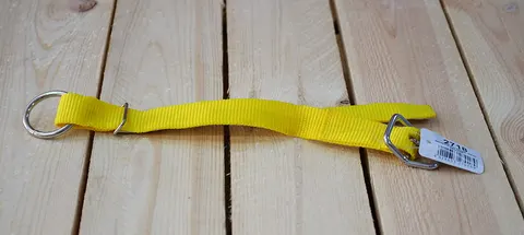Obroża dla owiec i kóz z kółkiem, 60 cm, żółta