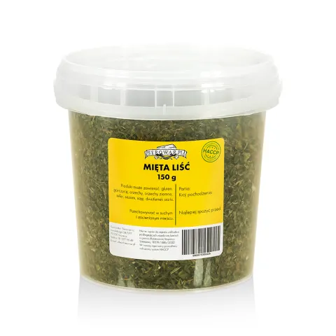 Mięta liść (wiaderko 150 g)