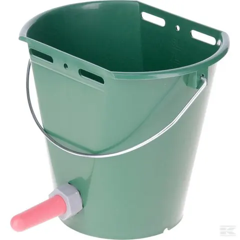 Wiadro do karmienia cieląt, ze smoczkiem, 8 l