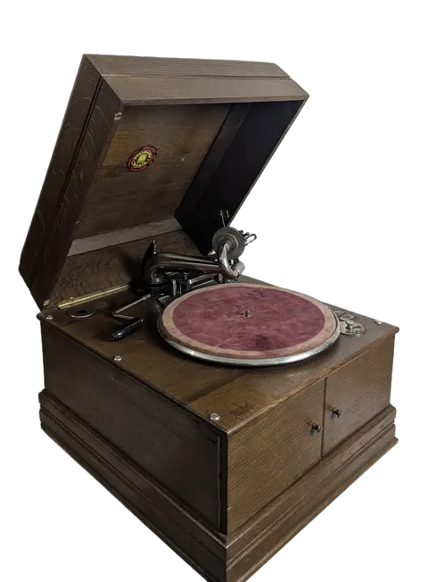 Gramofon biurkowy Polyphon Musik - automat na monety