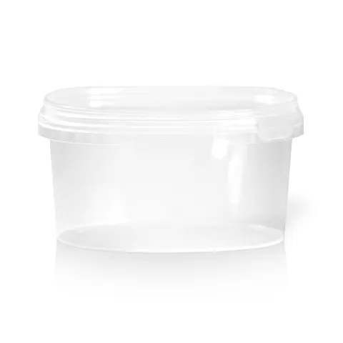 Pojemnik sztywny owalny z plombą - 540 ml