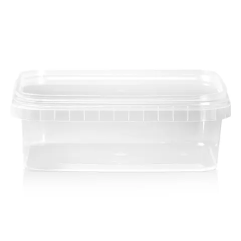 Pojemnik sztywny prostokątny z plombą - 280 ml