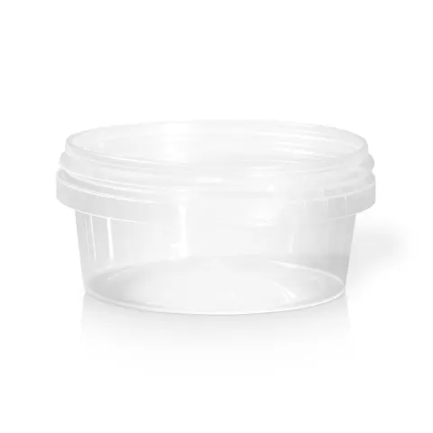 Pojemnik sztywny z plombą - 300 ml, dno wklęsłe