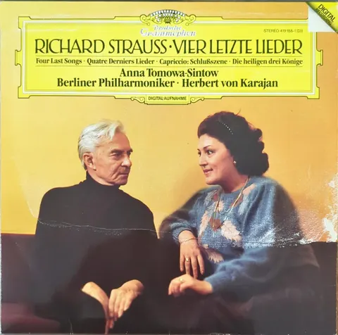 Anna Tomowa-Sintow: Vier letzte Lieder LP 4191881a Deutsche Grammophon EX