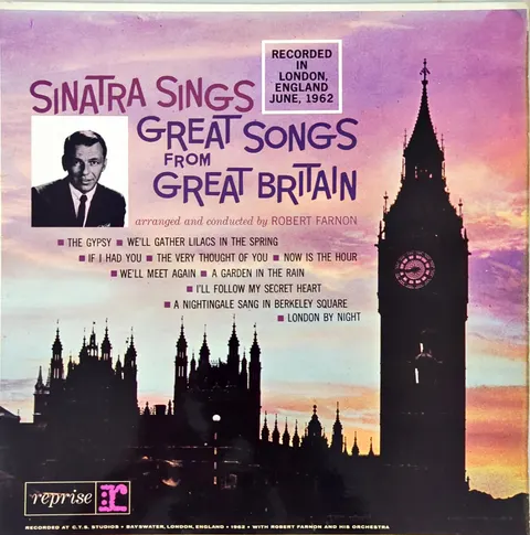 Frank Sinatra: Sings Great Songs from Great Britain LP R1006b reprise EX
