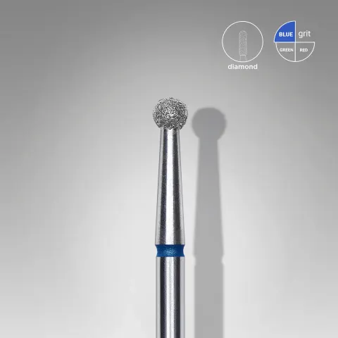 Frez diamentowy kulka niebieska EXPERT średnica 2,7 mm FA01B027