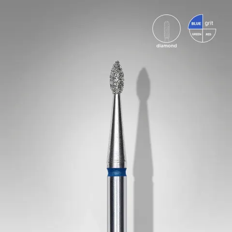 Frez diamentowy kropla niebieska EXPERT średnica 1,6 mm / część robocza 4 mm FA40B016/4