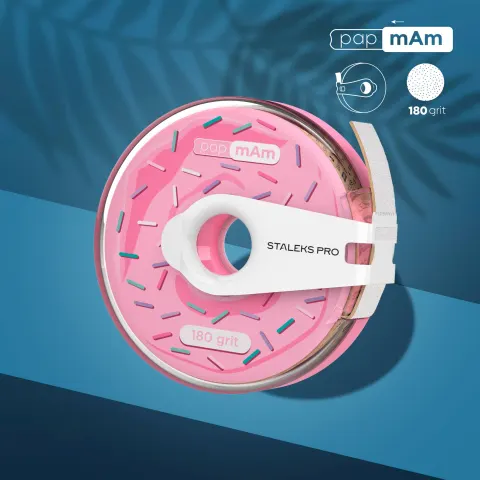 Taśma ścierna biała papmAm EXPERT w plastikowym pudełku 180 Grit Numer SKU: ATC-180w