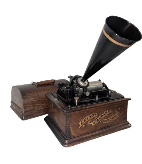 Fonograf cylindrowy Edison Standard Phonograph, Model A, Reproducer C – USA, ok. 1903–1905