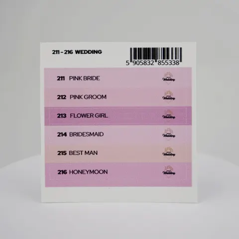 Naklejki na wzornik Wedding 211 – 216