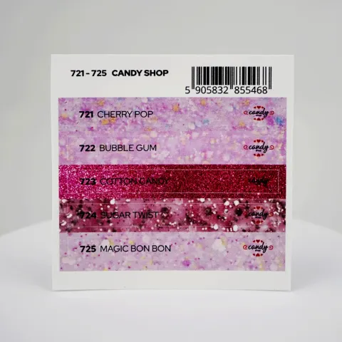 Naklejki na wzornik Candy Shop 721 – 725