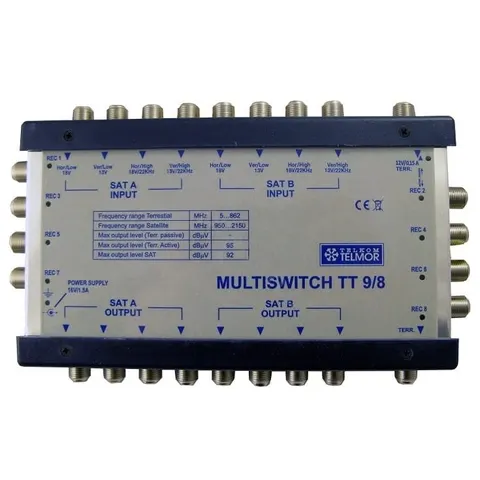 Multiswitch Telmor TT 9/8 kaskadowy