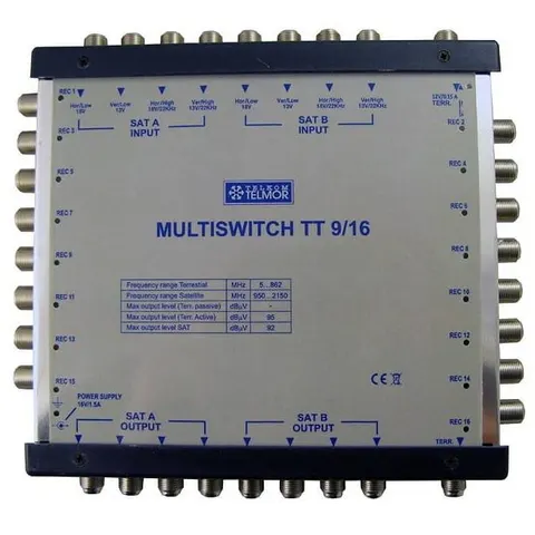 Multiswitch Telmor TT 9/16 kaskadowy