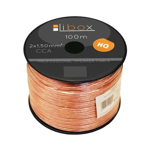 Kabel głośnikowy CCA 2x1,50 LB0008 Libox 100m