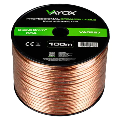Kabel głośnikowy 2x2,50mm2 VA0227