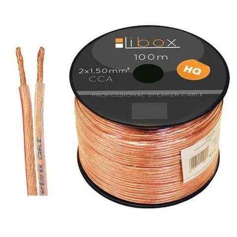 Kabel głośnikowy CCA 2x6,0 LB0049 Libox 100m