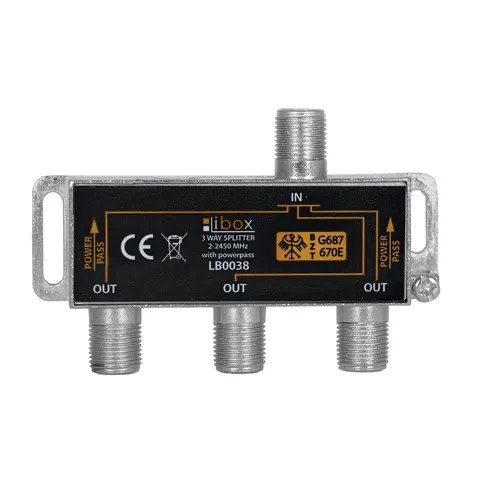 Rozgałęźnik splitter TV/SAT 3 wyjścia LB0038 Libox