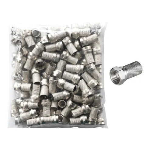 Wtyk satelitarny F 7 mm CU - 100 sztuk