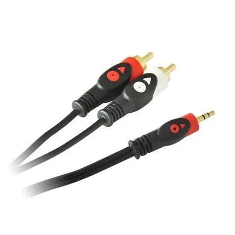 Kabel 5m JACK 3,5 wtyk-2xRCA wtyk LB0024 LIBOX