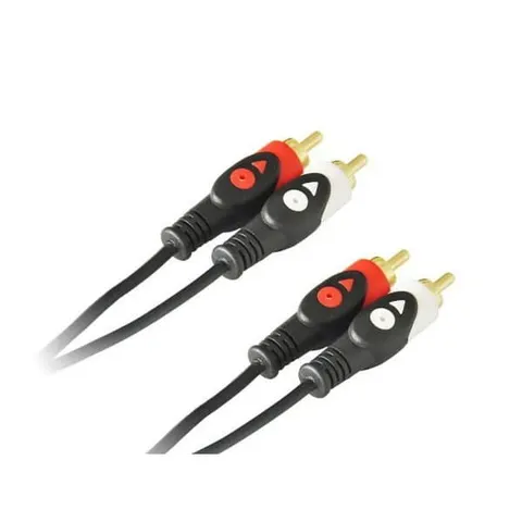 Kabel 2x RCA wtyk - 2x RCA wtyk 3m (LB0020) VA0159-3 Vayox