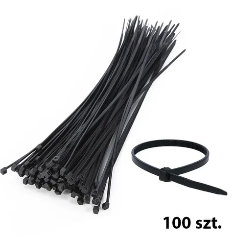 Opaski zaciskowe 3,5mm/150mm czarne 100szt
