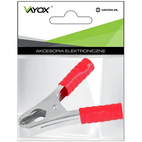 Krokodylek 50A czerwony LB0041 Vayox PAK.