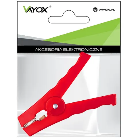 Krokodylek duży czerwony 100A LB0077R LIBOX