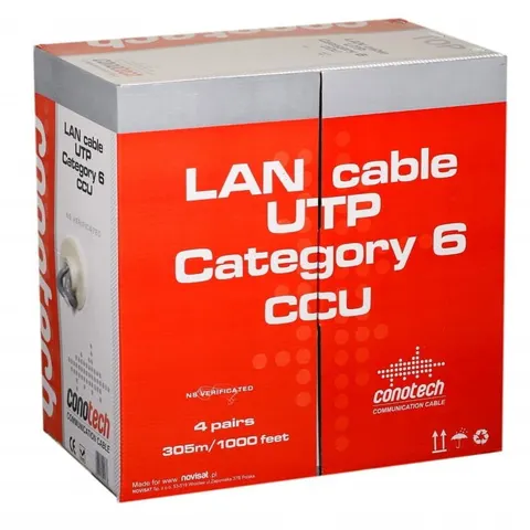 Kabel komputerowy skrętka UTP DRUT CU CAT 6E
