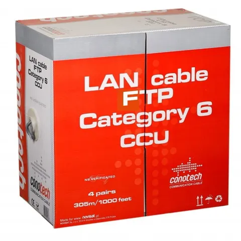 Kabel komputerowy skrętka FTP CU CAT 6E