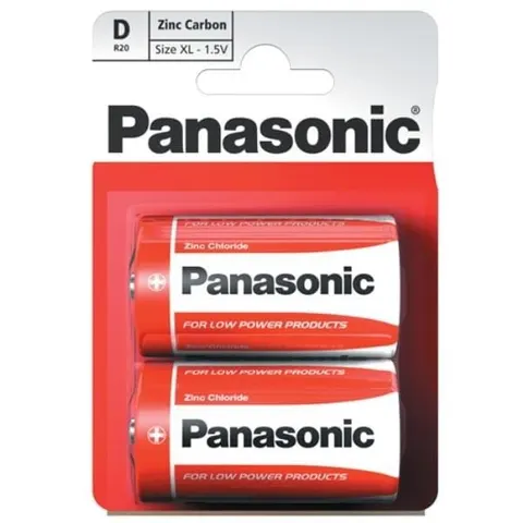 Baterie PANASONIC R20 - 2 szt.