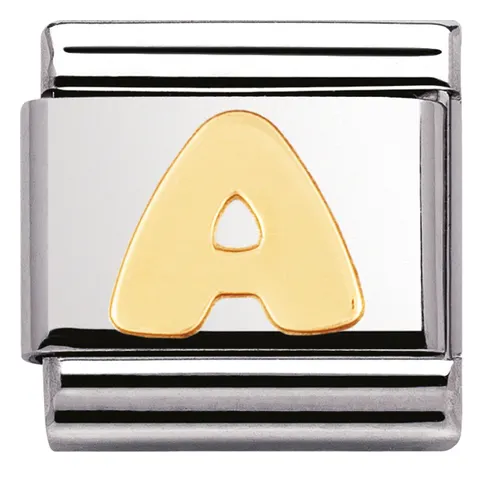 Nomination Element 18K Litera "A" Gold