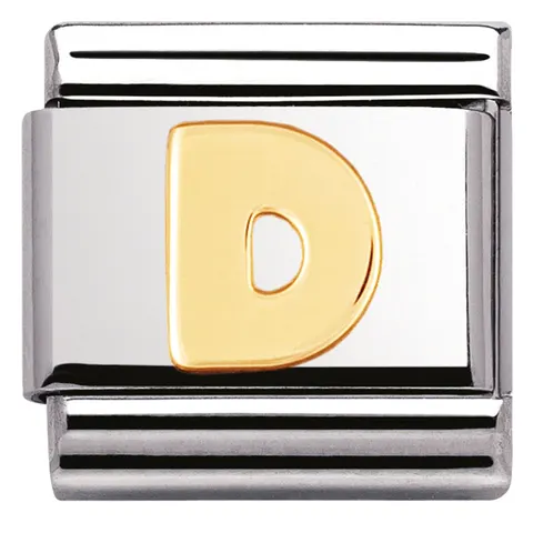 Nomination Element 18K Litera "D" Gold