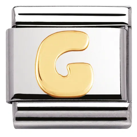 Nomination Element 18K Litera "G" Gold