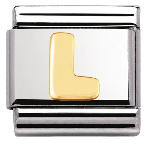 Nomination Element 18K Litera "L" Gold