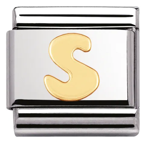 Nomination Element 18K Litera "S" Gold