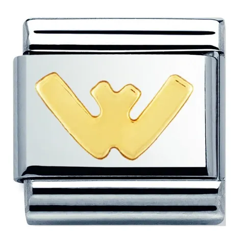Nomination Element 18K Litera "W" Gold