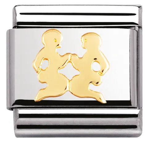 Nomination Element 18K Znak zodiaku "Bliźnięta" Gold